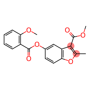 methyl 5-((2-methoxybenzoyl)oxy)-2-methylbenzofuran-3-carboxylate