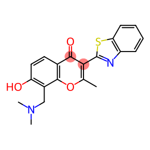 3-(benzo[d]thiazol-2-yl)-8-((dimethylamino)methyl)-7-hydroxy-2-methyl-4H-chromen-4-one