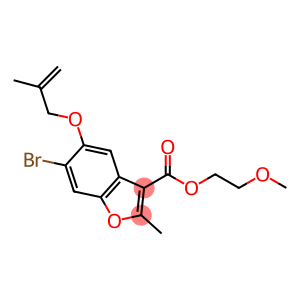 2-methoxyethyl 6-bromo-2-methyl-5-((2-methylallyl)oxy)benzofuran-3-carboxylate