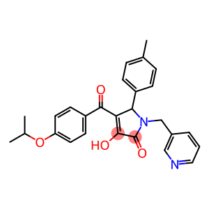 3-hydroxy-4-(4-isopropoxybenzoyl)-5-(4-methylphenyl)-1-(3-pyridinylmethyl)-1,5-dihydro-2H-pyrrol-2-one