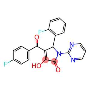 4-(4-fluorobenzoyl)-5-(2-fluorophenyl)-3-hydroxy-1-(2-pyrimidinyl)-1,5-dihydro-2H-pyrrol-2-one
