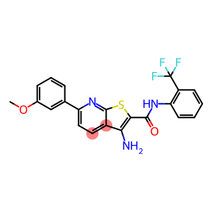 3-amino-6-(3-methoxyphenyl)-N-[2-(trifluoromethyl)phenyl]thieno[2,3-b]pyridine-2-carboxamide