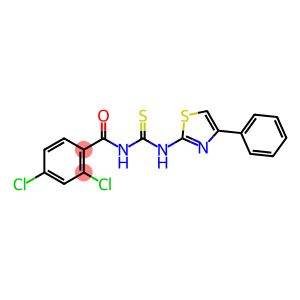 N-(2,4-dichlorobenzoyl)-N'-(4-phenyl-1,3-thiazol-2-yl)thiourea