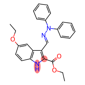 ethyl 3-(2,2-diphenylcarbohydrazonoyl)-5-ethoxy-1H-indole-2-carboxylate