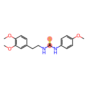 ((2-(3,4-DIMETHOXYPHENYL)ETHYL)AMINO)((4-METHOXYPHENYL)AMINO)METHANE-1-THIONE