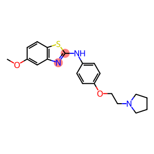 5-Methoxy-2-[4-[2-(1-pyrrolidinyl)ethoxy]anilino]benzothiazole