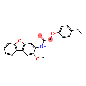 Acetamide, 2-(4-ethylphenoxy)-N-(2-methoxy-3-dibenzofuranyl)-