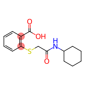 2-{[2-(Cyclohexylamino)-2-oxoethyl]sulphanyl}benzoic acid