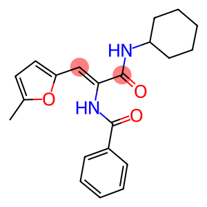 N-[1-[(cyclohexylamino)carbonyl]-2-(5-methyl-2-furyl)vinyl]benzamide