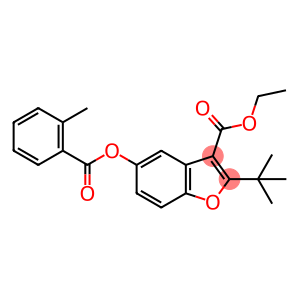 ethyl 2-tert-butyl-5-[(2-methylbenzoyl)oxy]-1-benzofuran-3-carboxylate