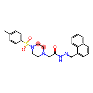 2-{4-[(4-methylphenyl)sulfonyl]piperazin-1-yl}-N'-[(Z)-naphthalen-1-ylmethylidene]acetohydrazide