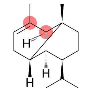 Tricyclo[4.4.0.0(2,7)]dec-3-ene, 1,3-dimethyl-8-(1-methylethyl)-, st
