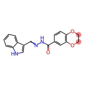 N'-(1H-indol-3-ylmethylene)-2,3-dihydro-1,4-benzodioxine-6-carbohydrazide