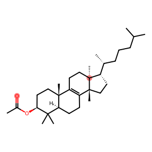 (13α,14β,17α)-5α-Lanost-8-en-3β-ol acetate