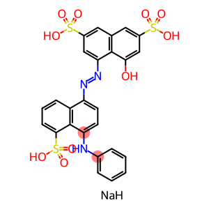 4-((4-anilino-5-sulfo-1-naphthyl)azo)-5-hydroxy-2,7-naphthalenedisulfonicaci