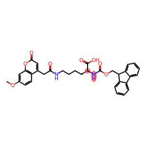 L-Lysine,N2-[(9H-fluoren-9-ylmethoxy)carbonyl]-N6-[2-(7-methoxy-2-oxo-2H-1-benzopyran-4-yl)acetyl]-