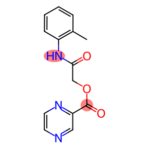 2-oxo-2-(2-toluidino)ethyl pyrazine-2-carboxylate