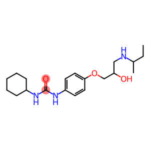 3-[4-[3-(butan-2-ylamino)-2-hydroxy-propoxy]phenyl]-1-cyclohexyl-urea