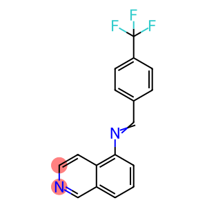 (1E)-N-(isoquinolin-5-yl)-1-[4-(trifluoromethyl)phenyl]methanimine