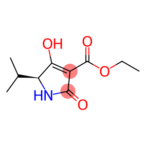 1H-Pyrrole-3-carboxylic acid, 2,5-dihydro-4-hydroxy-5-(1-methylethyl)-2-oxo-, ethyl ester, (5S)- (9CI)