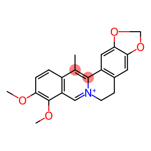 Benzo[g]-1,3-benzodioxolo[5,6-a]quinolizinium, 5,6-dihydro-9,10-dimethoxy-13-methyl-