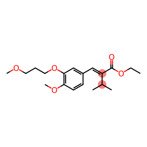 Butanoic acid, 2-[[4-methoxy-3-(3-methoxypropoxy)phenyl]methylene]-3-methyl-, ethyl ester, (2E)-