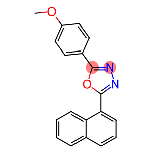 2-(4-methoxyphenyl)-5-(1-naphthyl)-1,3,4-oxadiazole