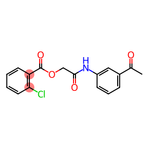 2-(3-acetylanilino)-2-oxoethyl 2-chlorobenzoate