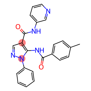 5-[(4-methylbenzoyl)amino]-1-phenyl-N-(3-pyridinyl)-1H-pyrazole-4-carboxamide