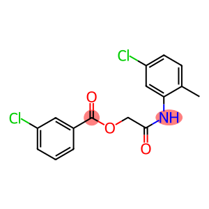 2-(5-chloro-2-methylanilino)-2-oxoethyl3-chlorobenzoate