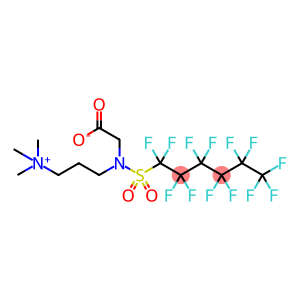 3-[(carboxymethyl)[(tridecafluorohexyl)sulphonyl]amino]propyltrimethylammonium hydroxide