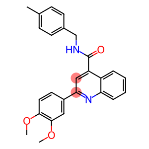 2-(3,4-dimethoxyphenyl)-N-(4-methylbenzyl)-4-quinolinecarboxamide