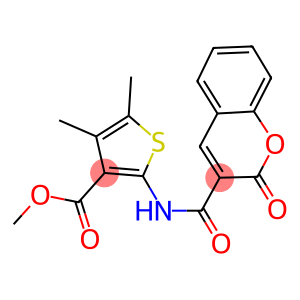 methyl 4,5-dimethyl-2-{[(2-oxo-2H-chromen-3-yl)carbonyl]amino}-3-thiophenecarboxylate