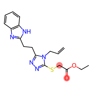 [[5-[2-(1H-Benzimidazol-2-yl)ethyl]-4-(2-propenyl)-4H-1,2,4-triazol-3-yl]thio]acetic acid ethyl ester