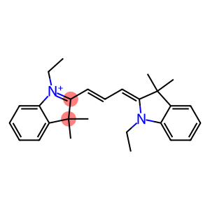 1-Ethyl-2-[3-[(1-ethyl-1,3-dihydro-3,3-dimethyl-2H-indol)-2-ylidene]-1-propenyl]-3,3-dimethyl-3H-indol-1-ium