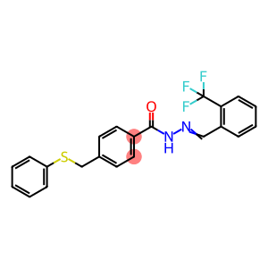4-[(phenylsulfanyl)methyl]-N'-[2-(trifluoromethyl)benzylidene]benzohydrazide