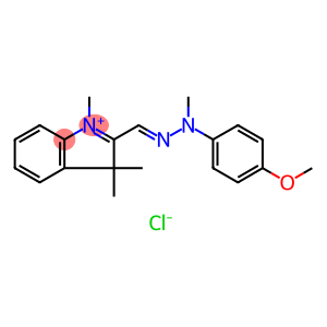 2-[[(4-methoxyphenyl)methylhydrazono]methyl]-1,3,3-trimethyl-3H-indolium chloride