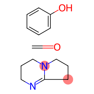 Phenol, polymer with formaldehyde, compd. with 2,3,4,6,7,8-hexahydropyrrolo[1,2-a]pyrimidine (9CI)