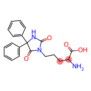 2-amino-5-(5,5-diphenylhydantoin-3-yl)valeric acid