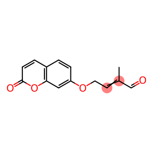 2-Butenal, 2-methyl-4-[(2-oxo-2H-1-benzopyran-7-yl)oxy]-