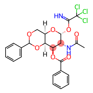 2-(Acetylamino)-2-deoxy-3-O-benzoyl-4,6-O-benzylidene-D-galactopyranose Trichloroacetimidate
