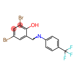 2,4-DIBROMO-6-(([4-(TRIFLUOROMETHYL)PHENYL]IMINO)METHYL)BENZENOL