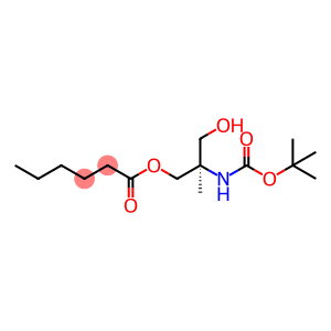 Hexanoic acid, (2R)-2-[[(1,1-dimethylethoxy)carbonyl]amino]-3-hydroxy-2-methylpropyl ester
