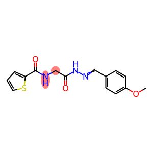 (E)-N-(2-(2-(4-methoxybenzylidene)hydrazinyl)-2-oxoethyl)thiophene-2-carboxamide