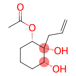 1,2,3-Cyclohexanetriol, 2-(2-propenyl)-, 1-acetate, (1S,2R,3R)- (9CI)