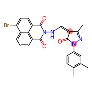 6-bromo-2-({[1-(3,4-dimethylphenyl)-3-methyl-5-oxo-1,5-dihydro-4H-pyrazol-4-ylidene]methyl}amino)-1H-benzo[de]isoquinoline-1,3(2H)-dione