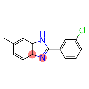 2-(3-CHLOROPHENYL)-5-METHYLBENZIMIDAZOLE