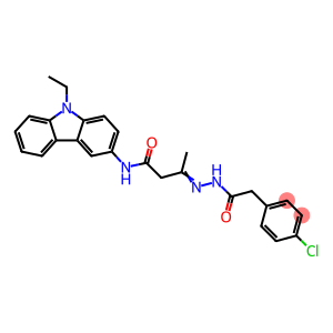 3-{[(4-chlorophenyl)acetyl]hydrazono}-N-(9-ethyl-9H-carbazol-3-yl)butanamide