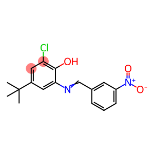 4-tert-Butyl-2-chloro-6-{[(E)-(3-nitrophenyl)methylidene]amino}phenol