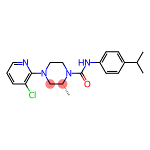 (R)-4-(3-chloropyridin-2-yl)-N-(4-isopropylphenyl)-2-methylpiperazine-1-carboxamide